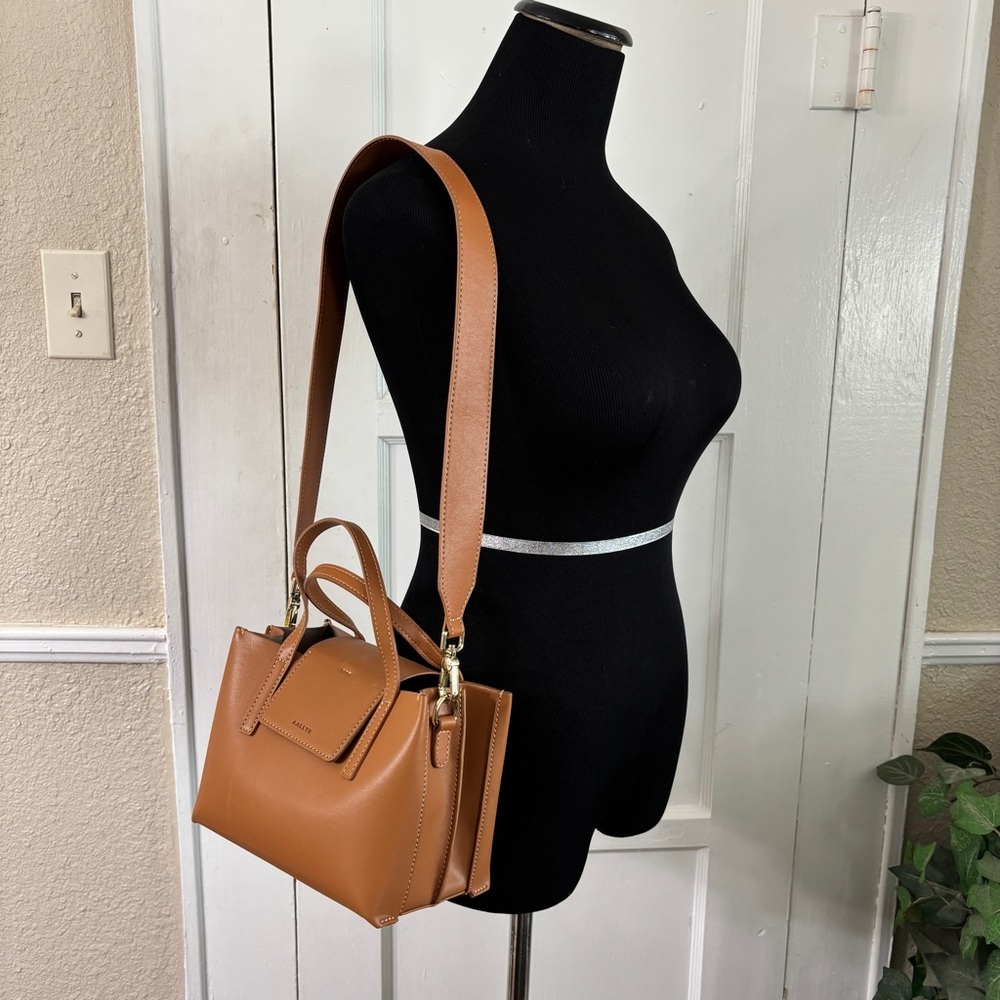 AAIIYN Stella Leather Mini Satchel Bag